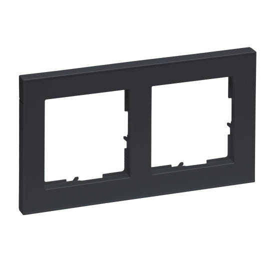 Legrand Seano+ 2-fach Rahmen, nachhaltige Produktion und Verpackung, Anthrazit, 765482