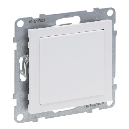 Legrand SEANO Blindabdeckung zur Verwendung von Einsätzen des Schalterprogramms Mosaic, Mosaic-Adapter, Abdeckplatte, Schalterblende, Ultraweiß, 765601