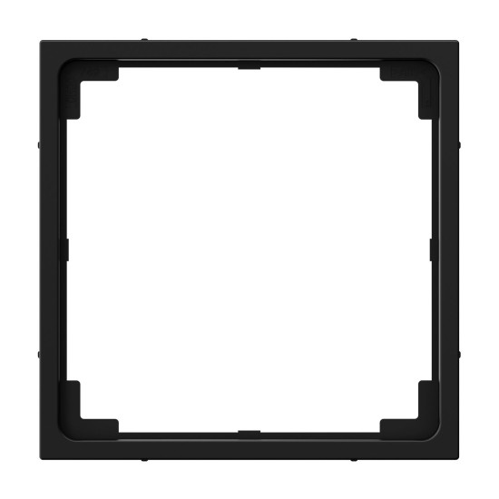 Legrand SEANO Zwischenring für den Einbau von Einsätzen 50x50 mm mit Abdeckung 50x50 mm gemäß DIN 49075, Schwarz, 765803