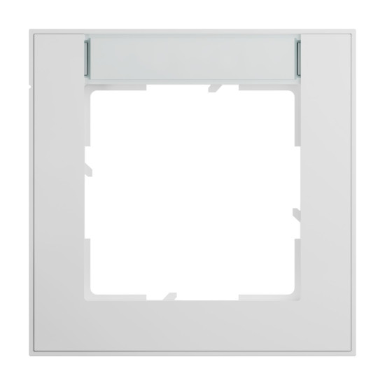 Legrand Seano+ 1-fach Rahmen mit Beschriftungsfeld, nachhaltige Produktion und Verpackung, Ultraweiß, 765891