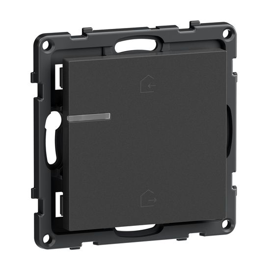 Legrand SEANO with Netatmo Master-Switch Kommen/Gehen, Steuern von Alltagsszenarien, HOME + CONTROL App, Smart Home, Anthrazit, 765936
