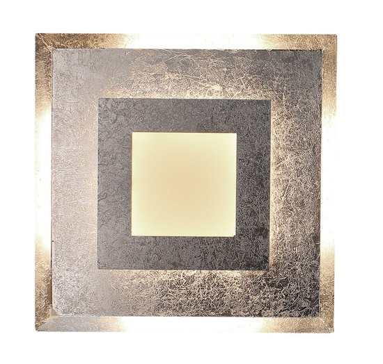 LUCE Design Window LED Wandleuchte 3000 K dimmbar 24W Silber