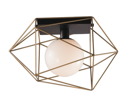 LUCE Design Abraxas Deckenleuchte E27 dimmbar Gold/Schwarz
