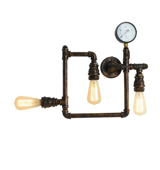 LUCE Design Amarcord Wandleuchte 3fach E27 Rostfarbig Antik
