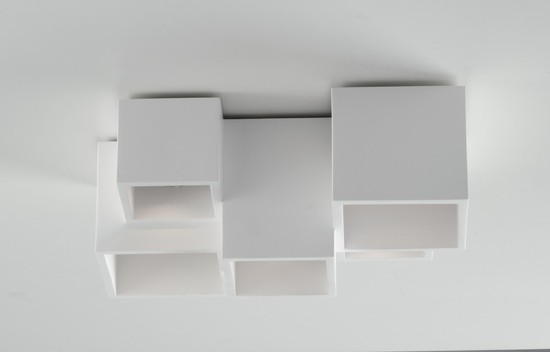 LUCE Design Foster Deckenleuchte 5fach GU10 Weiss,
