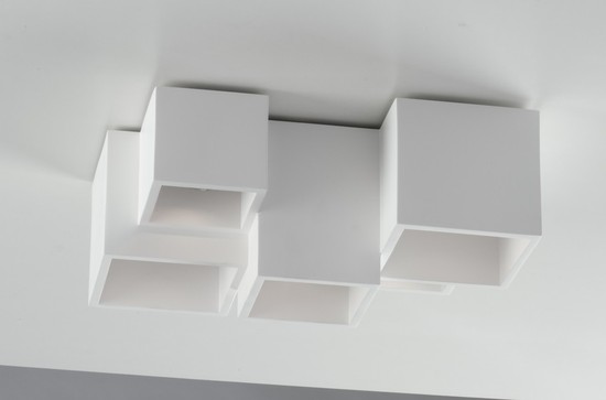 LUCE Design Foster Deckenleuchte 5fach GU10 Weiss,