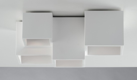 LUCE Design Foster Deckenleuchte 5fach GU10 Weiss,