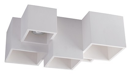 LUCE Design Foster Deckenleuchte 5fach GU10 Weiss,