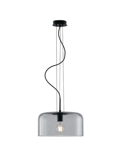 LUCE Design Gibus Pendelleuchte E27 Rauch-Glas, Grau