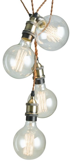 LUCE Design Groove Deckenleuchte 6fach E27 Bronze