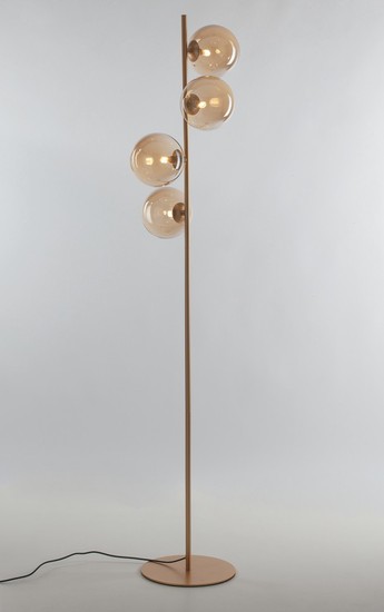 LUCE Design Honey Stehleuchte 4fach G9 Champagne, Messing