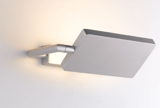 LUCE Design Book LED Wandleuchte 3200 K 17W Silber