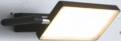 LUCE Design Book LED Wandleuchte 3200 K 17W Schwarz