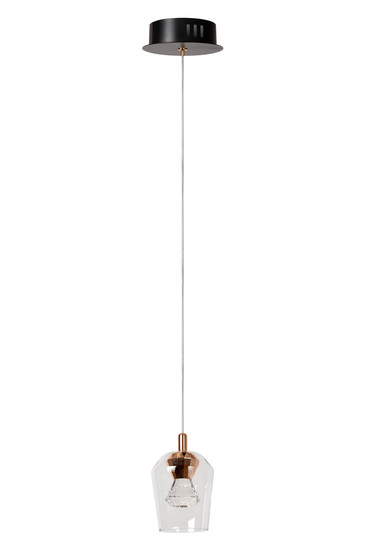 Lucide BERLIANE LED Pendelleuchten 4W dimmbar Warmweiss Modern Transparent 65-164,5cm 00430/04/60