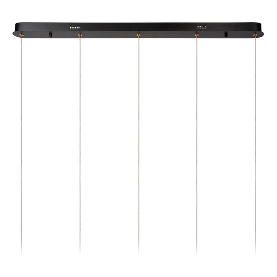 Lucide BERLIANE LED Pendelleuchten 5-fach 4W dimmbar Warmweiss Modern Transparent 65-164,5cm 00430/20/60