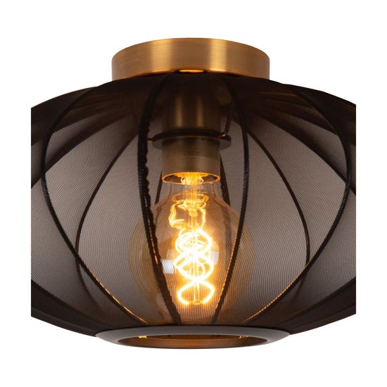 Lucide CORINA Deckenleuchte E27 Schwarz, Mattes Gold, Messing 03147/40/30