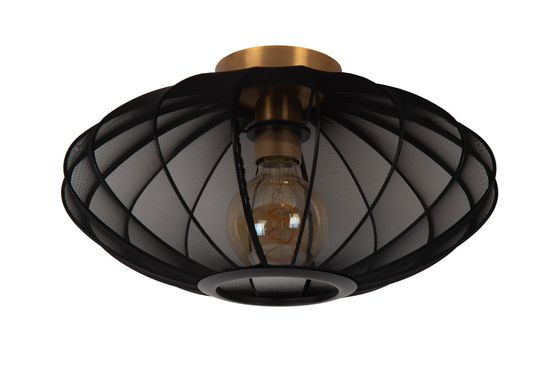 Lucide CORINA Deckenleuchte E27 Schwarz, Mattes Gold, Messing 03147/40/30