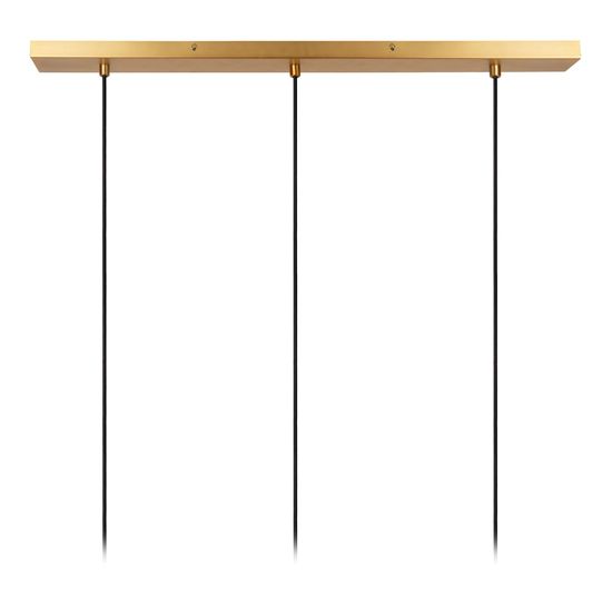 Lucide CORINA Pendelleuchte 3x E27 Schwarz, Mattes Gold, Messing 03447/03/30