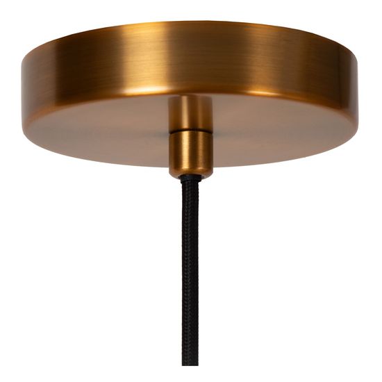 Lucide CORINA Pendelleuchte E27 Schwarz, Mattes Gold, Messing 03447/52/30