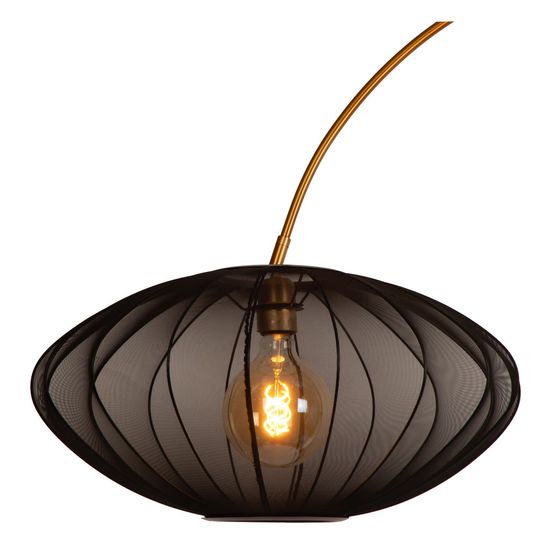 Lucide CORINA Stehleuchte E27 Schwarz, Mattes Gold, Messing 03747/60/30