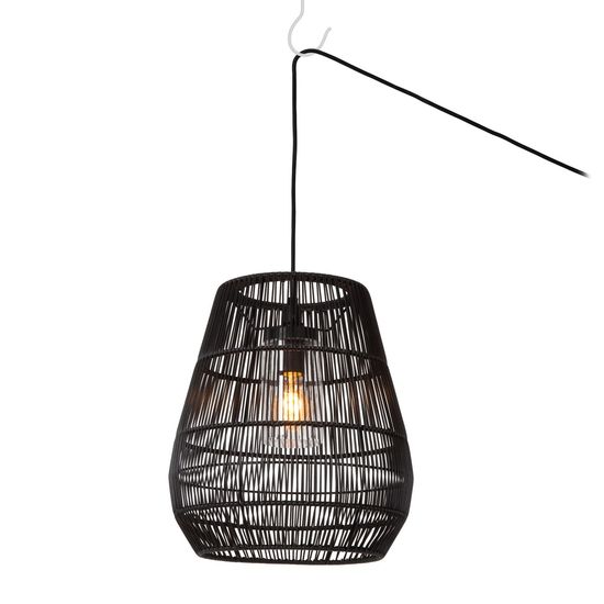 Lucide NERIDA Pendelleuchte E27 Schwarz IP44 03844/01/30