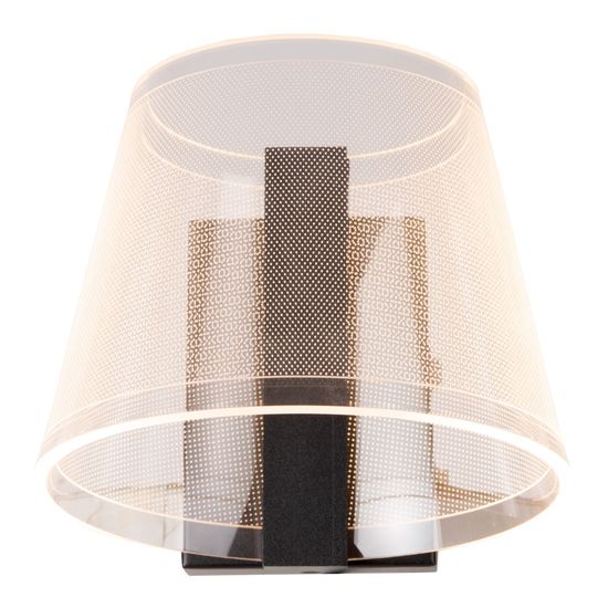 Lucide KORGIS LED Wandleuchte 10W Transparent, Schwarz IP44 04213/10/30