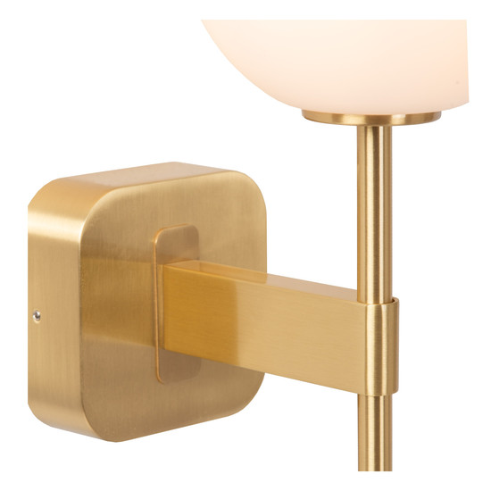 Lucide ELDA G9 Wandleuchte IP44 Retro Mattgold 04215/01/02