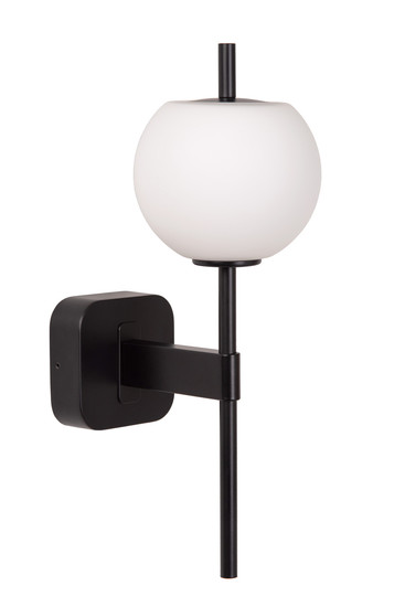Lucide ELDA G9 Wandleuchte IP44 Retro Schwarz 04215/01/30