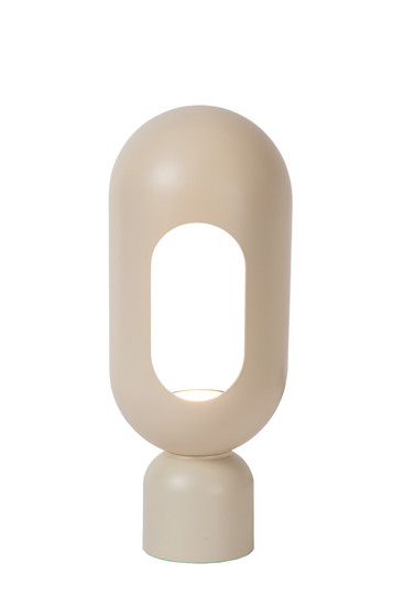 Lucide BARRIS E27 Tischlampe Modern Taupe 05549/01/41