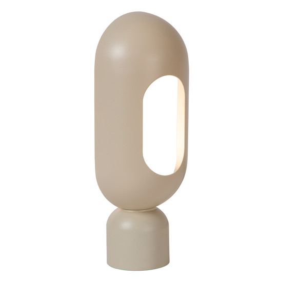 Lucide BARRIS E27 Tischlampe Modern Taupe 05549/01/41