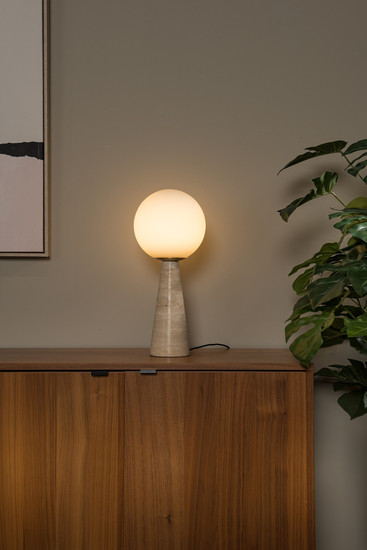 Lucide EVIN E27 Tischlampe Modern Opal 05551/01/61