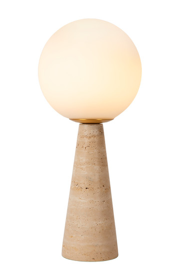 Lucide EVIN E27 Tischlampe Modern Opal 05551/01/61