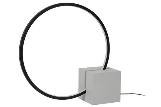 Lucide CIRKELIS LED Tischlampe 6W dimmbar Warmweiss Modern Schwarz 05555/06/30