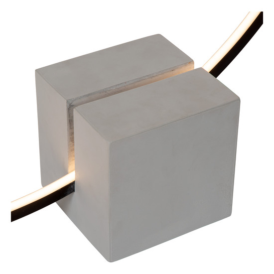 Lucide CIRKELIS LED Tischlampe 24W dimmbar Warmweiss Modern Schwarz 05555/24/30