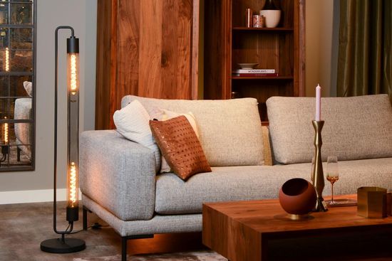 Lucide CALIXT Stehleuchte 2x E27 Schwarz 05733/02/30