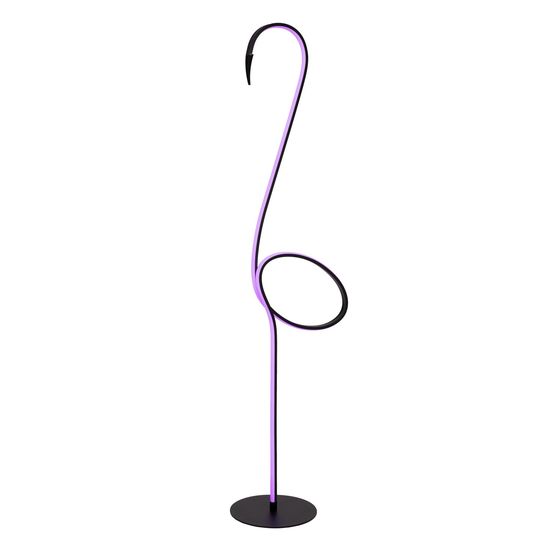 Lucide FLAMINGO LED Stehleuchte RGB 14W Multifärben, Schwarz 05745/14/99