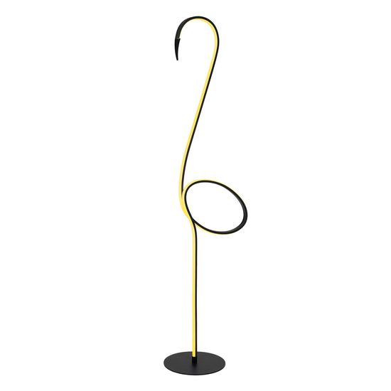 Lucide FLAMINGO LED Stehleuchte RGB 14W Multifärben, Schwarz 05745/14/99