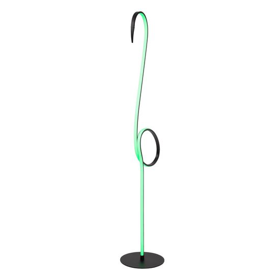 Lucide FLAMINGO LED Stehleuchte RGB 14W Multifärben, Schwarz 05745/14/99