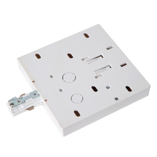 Lucide TRACK Einspeiser 1-Phasen Stromschienensystem Einzel/Doppelt Weiß 09950/02/31
