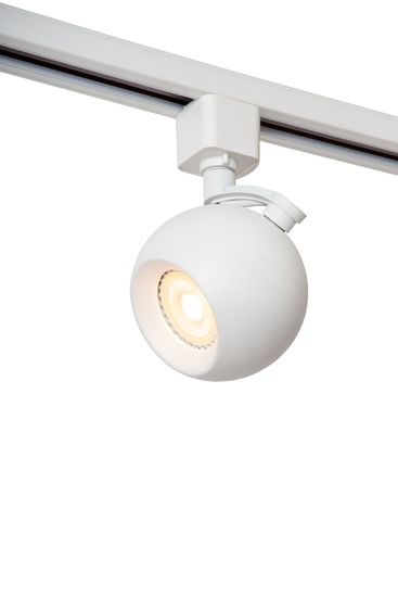 Lucide TRACK FAVORI Schienenstrahler 1-Phasen Stromschienensystem GU10 360° drehbar Weiß 09953/01/31