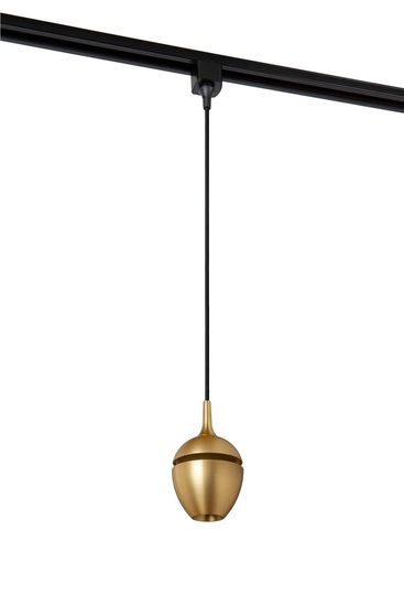 Lucide TRACK PRESTON Pendelleuchte 1-Phasen Stromschienensystem GU10 Mattes Gold, Messing, Schwarz 09958/01/02