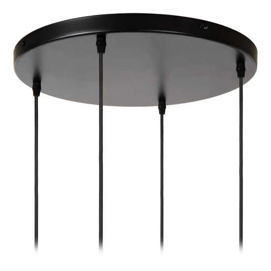 Lucide CINZIA MULTI PENDEL E27 Pendelleuchten 4-fach Retro Weiß 70-154cm 13452/04/31