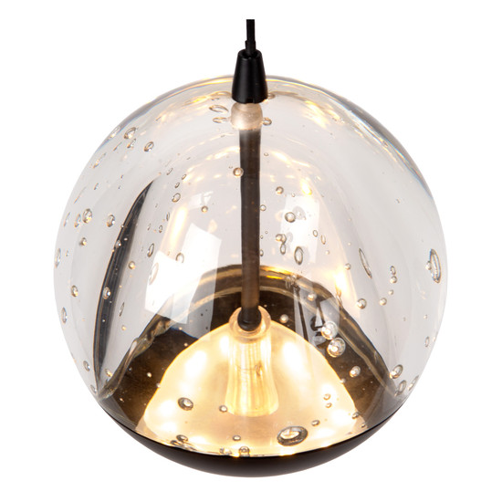 Lucide SENTUBAL LED Pendelleuchten 5-fach 5,2W dimmbar Warmweiss Modern Schwarz 70-150cm 13498/24/30