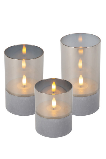 Lucide VELAS LED Tischlampe 3-fach 0,2W Warmweiss Modern Rauchfarbe 13500/03/65