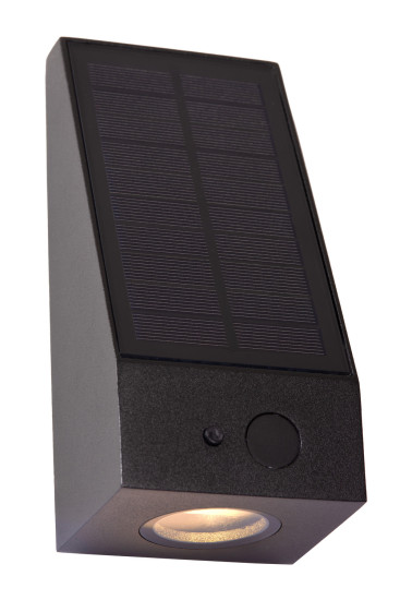 Lucide IRWIN LED Wandleuchte 2W dimmbar IP54 Steuerbare Lichtfarbe Modern Schwarz 15816/02/30
