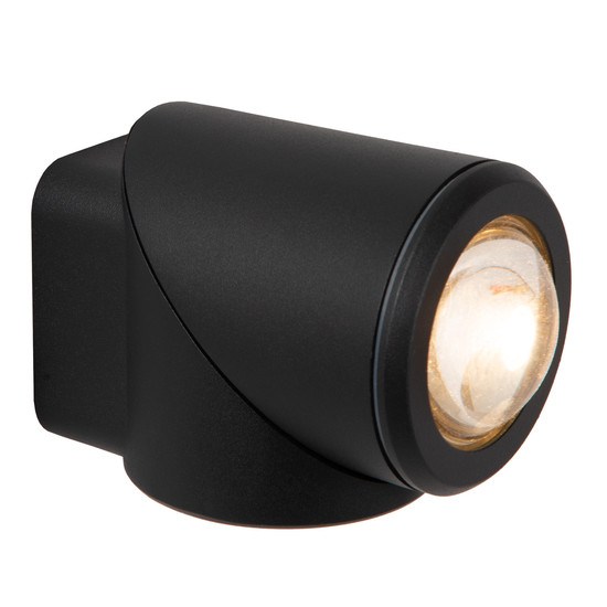 Lucide ERIN LED Wandstrahler 5W IP65 Warmweiss Modern Schwarz 15820/05/30