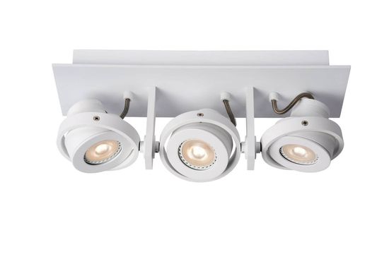 Lucide LANDA LED Deckenleuchte 3x GU10 Dim-to-warm 3x 5W dimmbar 360° drehbar Weiß 95Ra 17906/16/31
