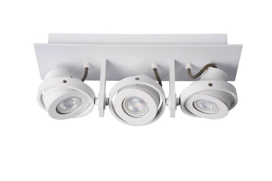 Lucide LANDA LED Deckenleuchte 3x GU10 Dim-to-warm 3x 5W dimmbar 360° drehbar Weiß 95Ra 17906/16/31