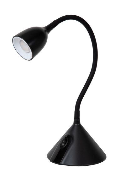 Lucide MILO LED Schreibtischleuchte 3,2W mit flexiblem Lesearm Schwarz 18673/03/30