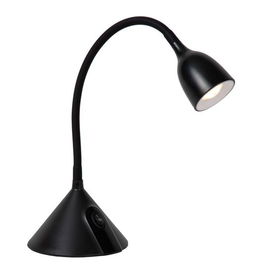Lucide MILO LED Schreibtischleuchte 3,2W mit flexiblem Lesearm Schwarz 18673/03/30